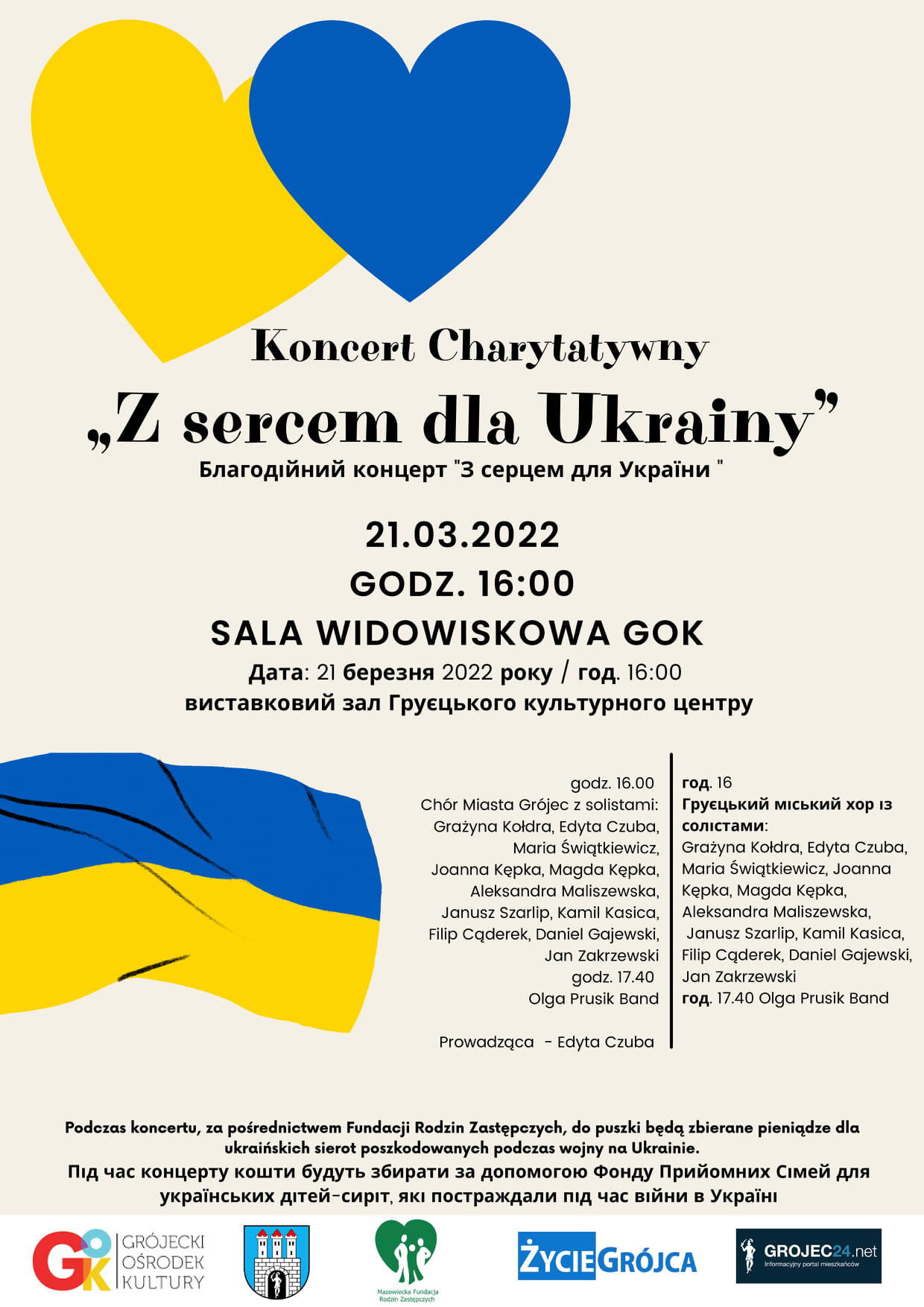 Koncert Charytatywny "Z sercem dla Ukrainy"