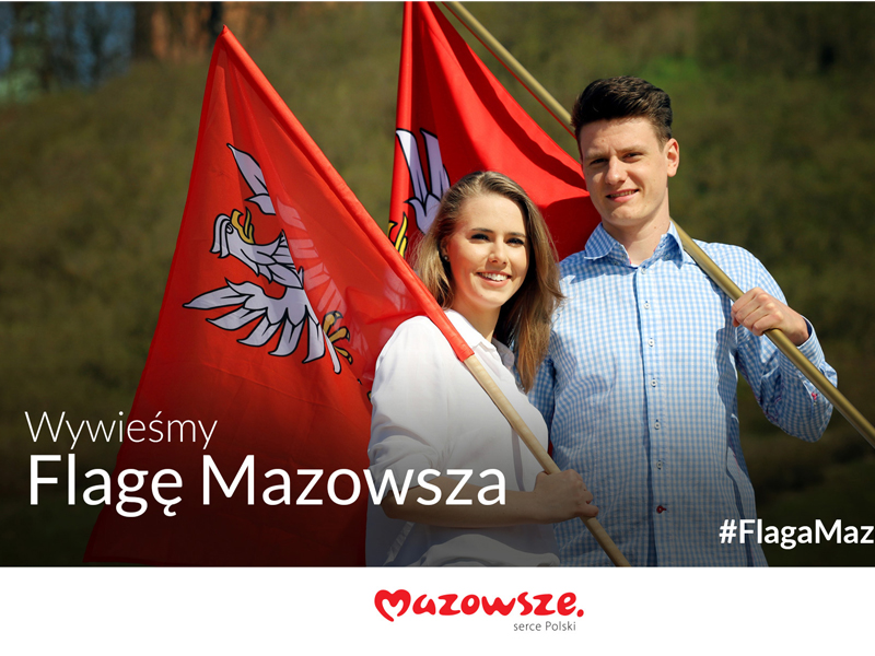 Flaga Mazowsza dla wszystkich 