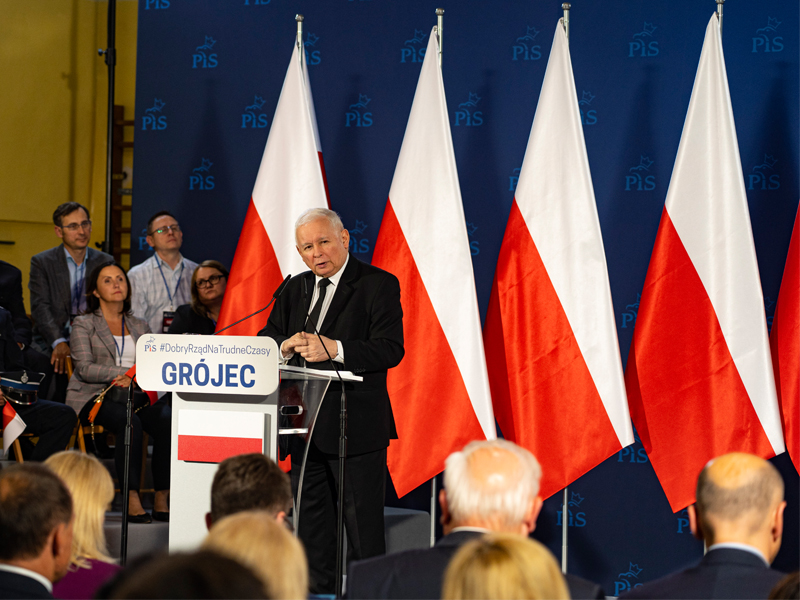 Wizyta Jarosława Kaczyńskiego w Grójcu