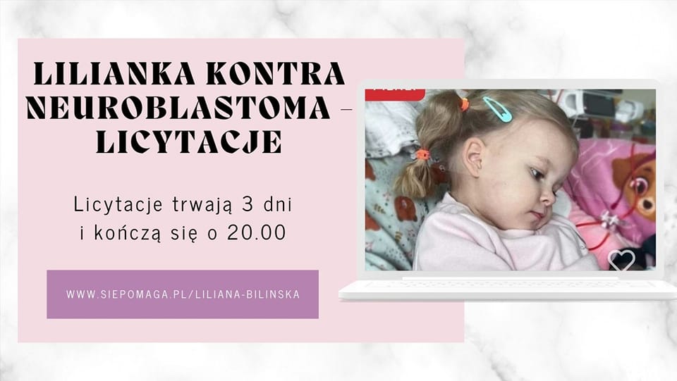 Lilianka zachorowała na złośliwy nowotwór! Pomóż w walce o życie!