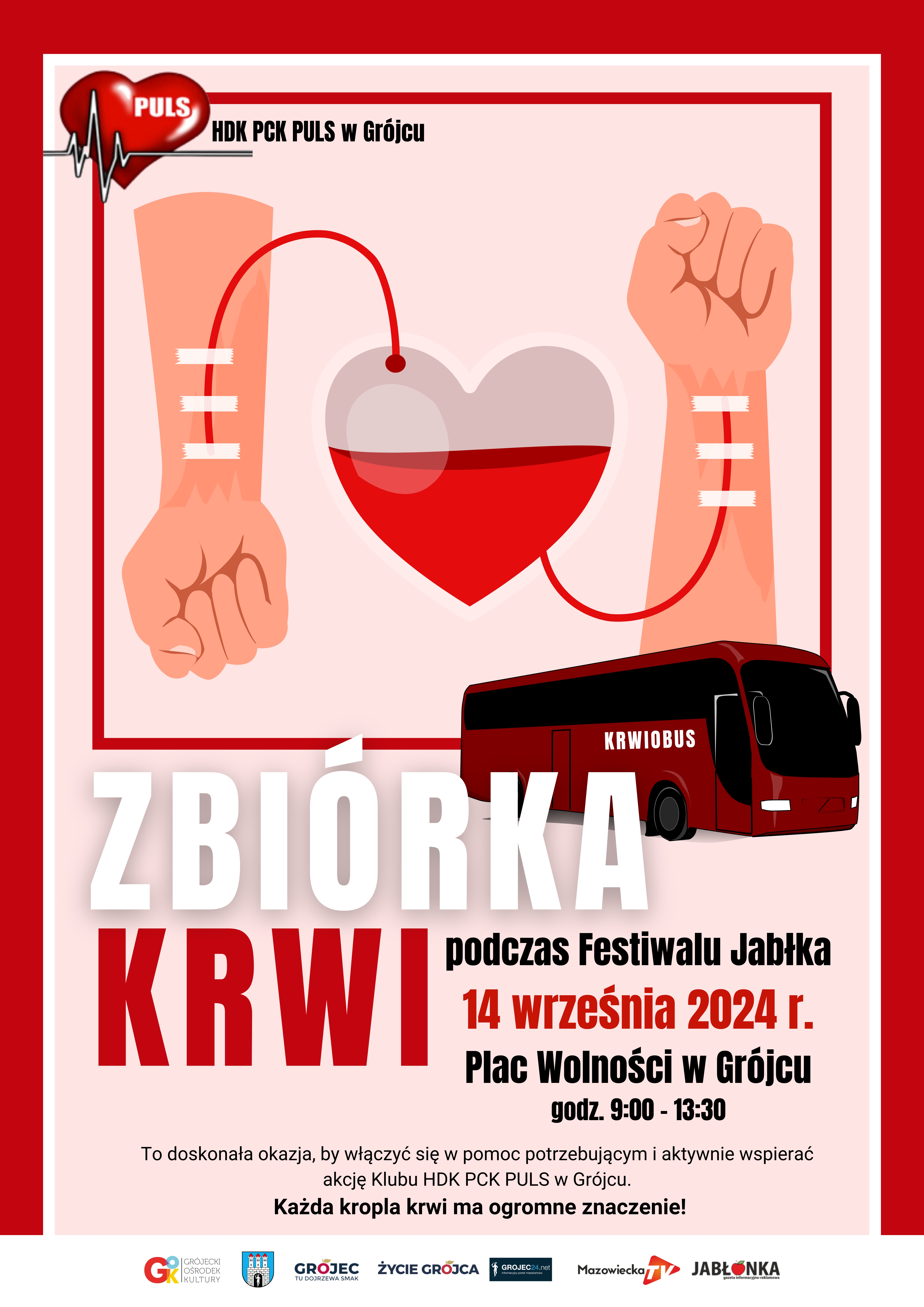 Zbiórka krwi podczas Festiwalu Jabłka 