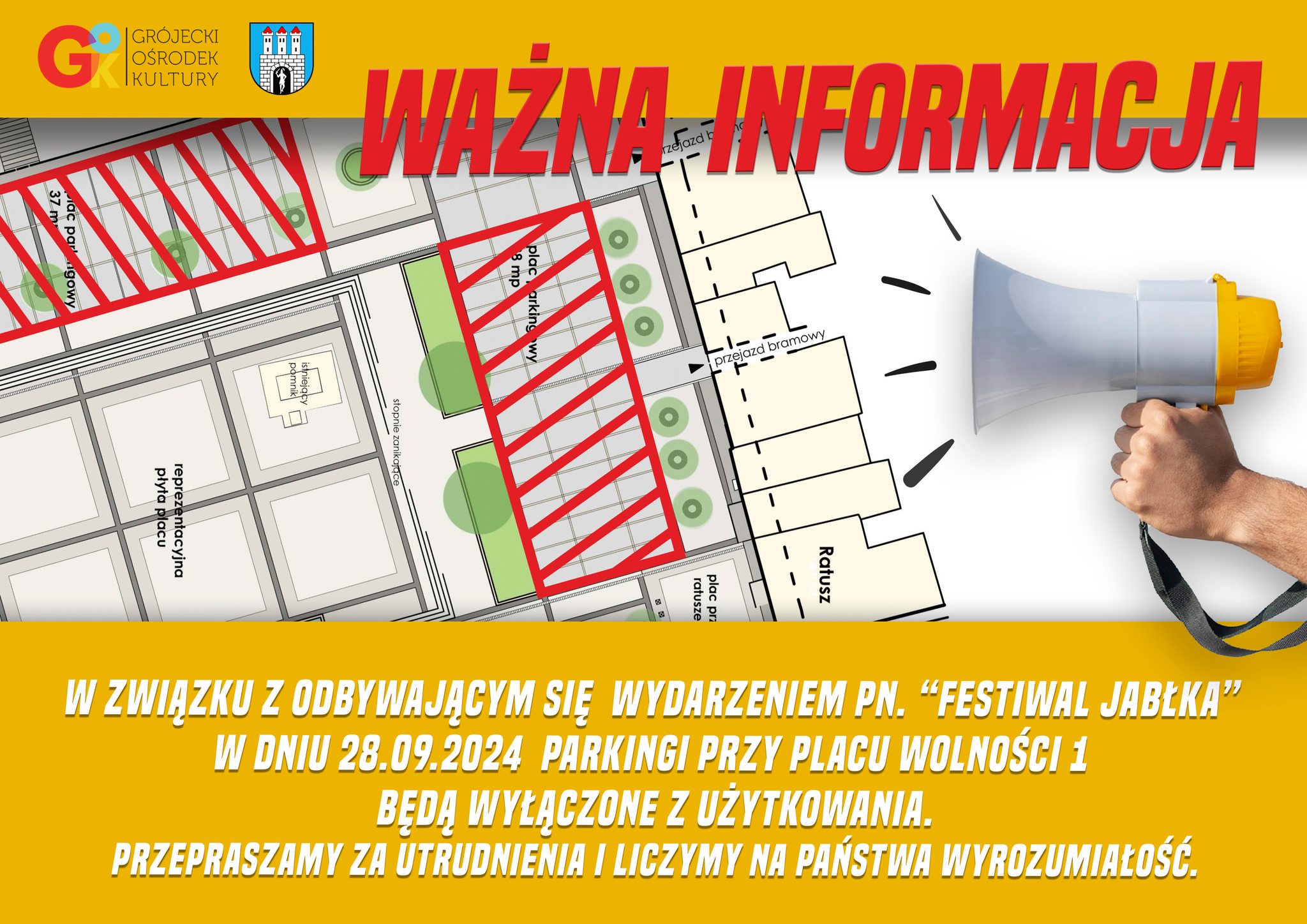 Zamknięte parkingi w związku z organizacją imprezy - sprawdź kiedy i gdzie? 